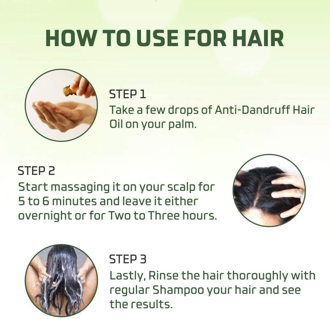 Nuerma Science anti Dandruff Hair Oil with Comb Applicator for More Deep Root Strong Healthy Hair -200 ML image number 2