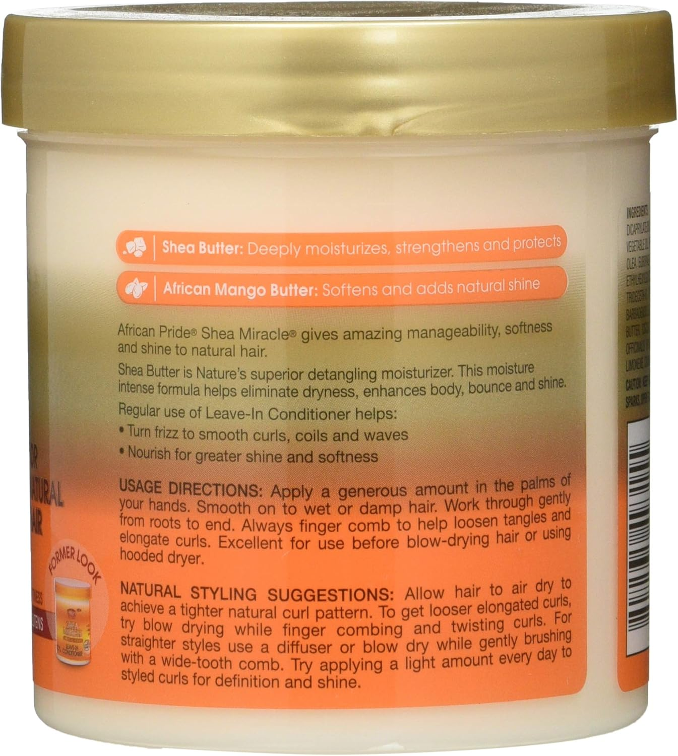 African PRIDE Shea Miracle Leave in Conditioner 15 Oz image number 2