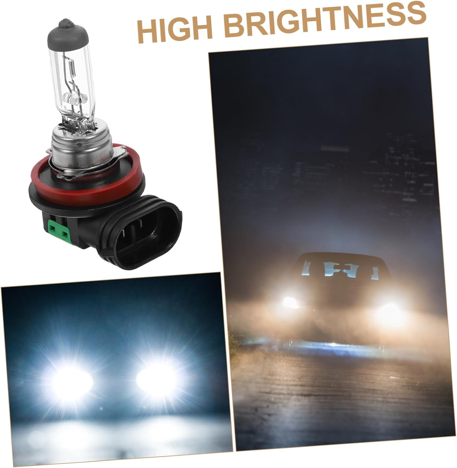 CHICAMPERA 2Pcs Fog Light Bulb Durable Automotive Replacement Headlight Bulb for Efficient Performance Quick Installation and Use Cars image number 1