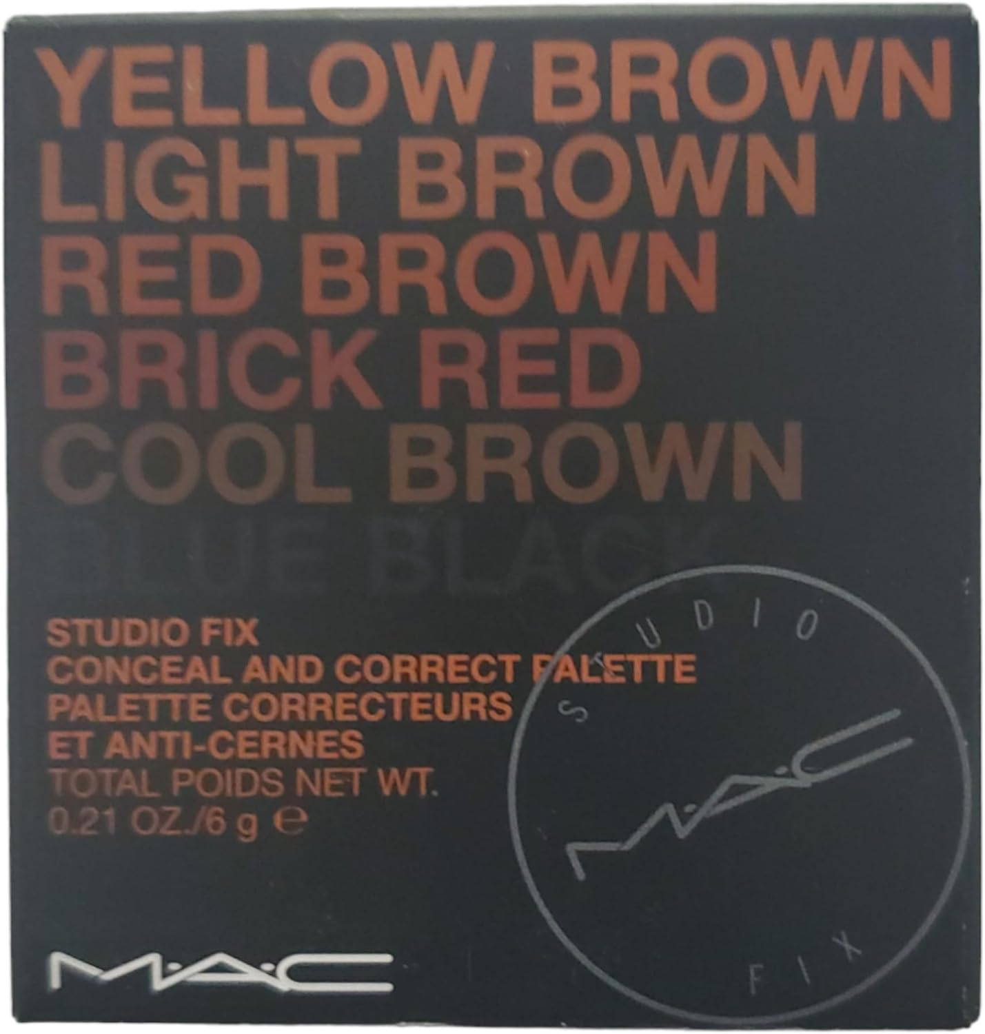 MAC Studio Fix Conceal and Correct Palette, Extra Deep, 6 G