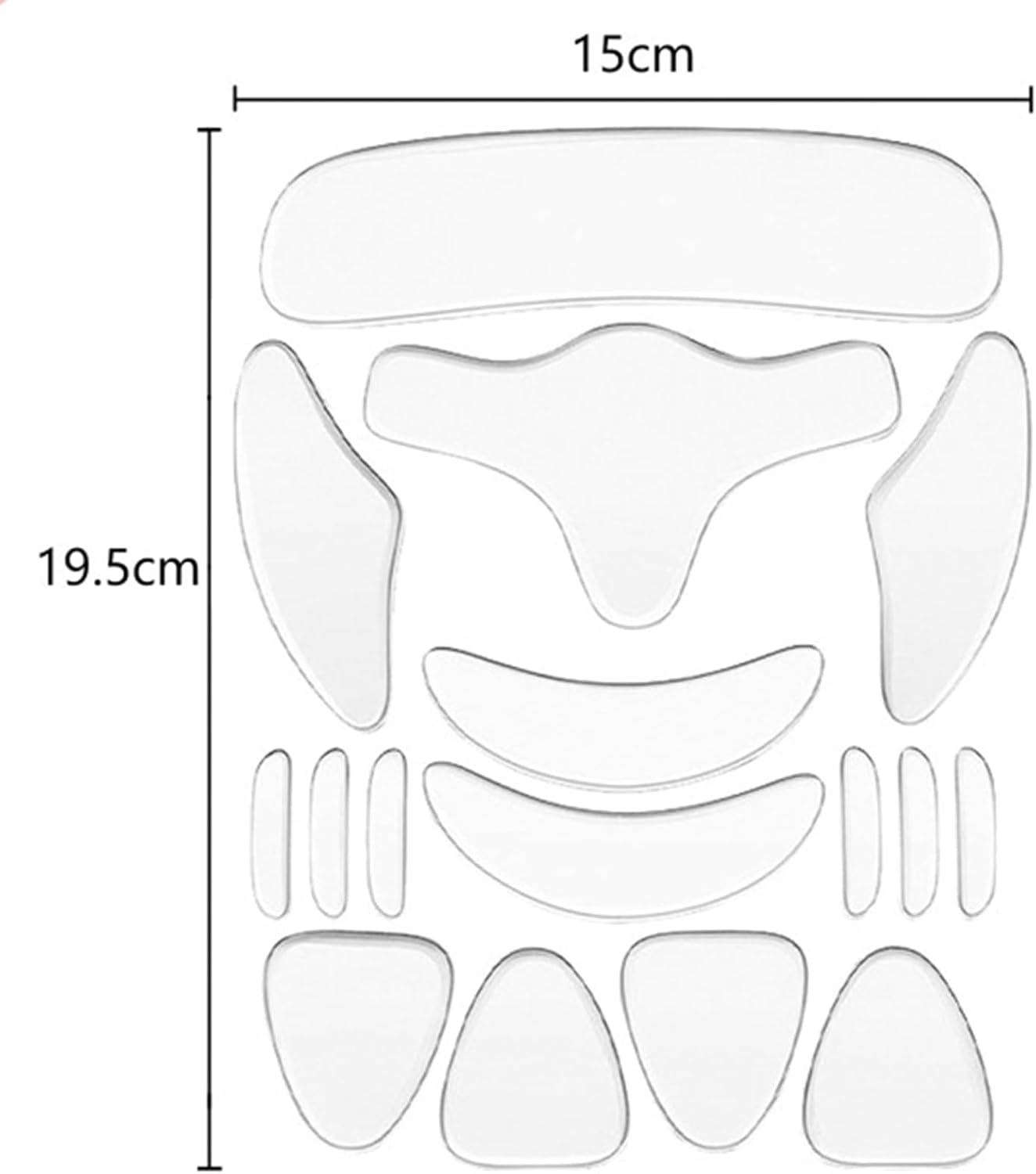 32 Pcs Face anti Wrinkle Patches Set,Reusable Silicone Anti-Aging Patch Washable anti Wrinkle Pads for Reduce Forehead, Cheek, Lip, Eye, Neck, Chin, Chest Wrinkles