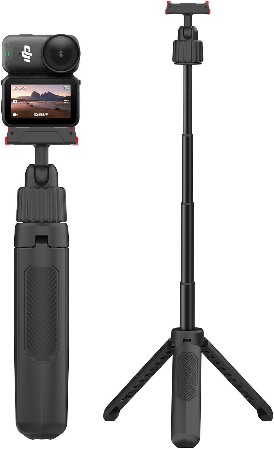 40Cm/15.75" Selfie Stick Tripod Stand for Osmo Nano Action 6 with Magnetic Quick Release Adapter, 360 Rotation Mini Extension Rod Extended Pole Handle Grip Monopod for DJI Nano Osmo 6 Accessories image number 6