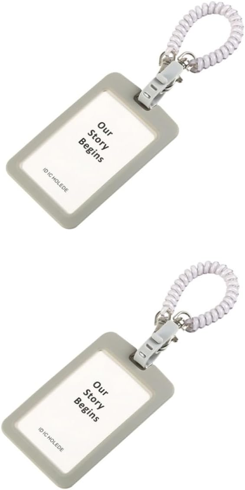 Holibanna 2Pcs Silicone Luggage Tags Id Holder Spring Rope Cutebadge Holder for Suitcases Luggage Tags image number 6