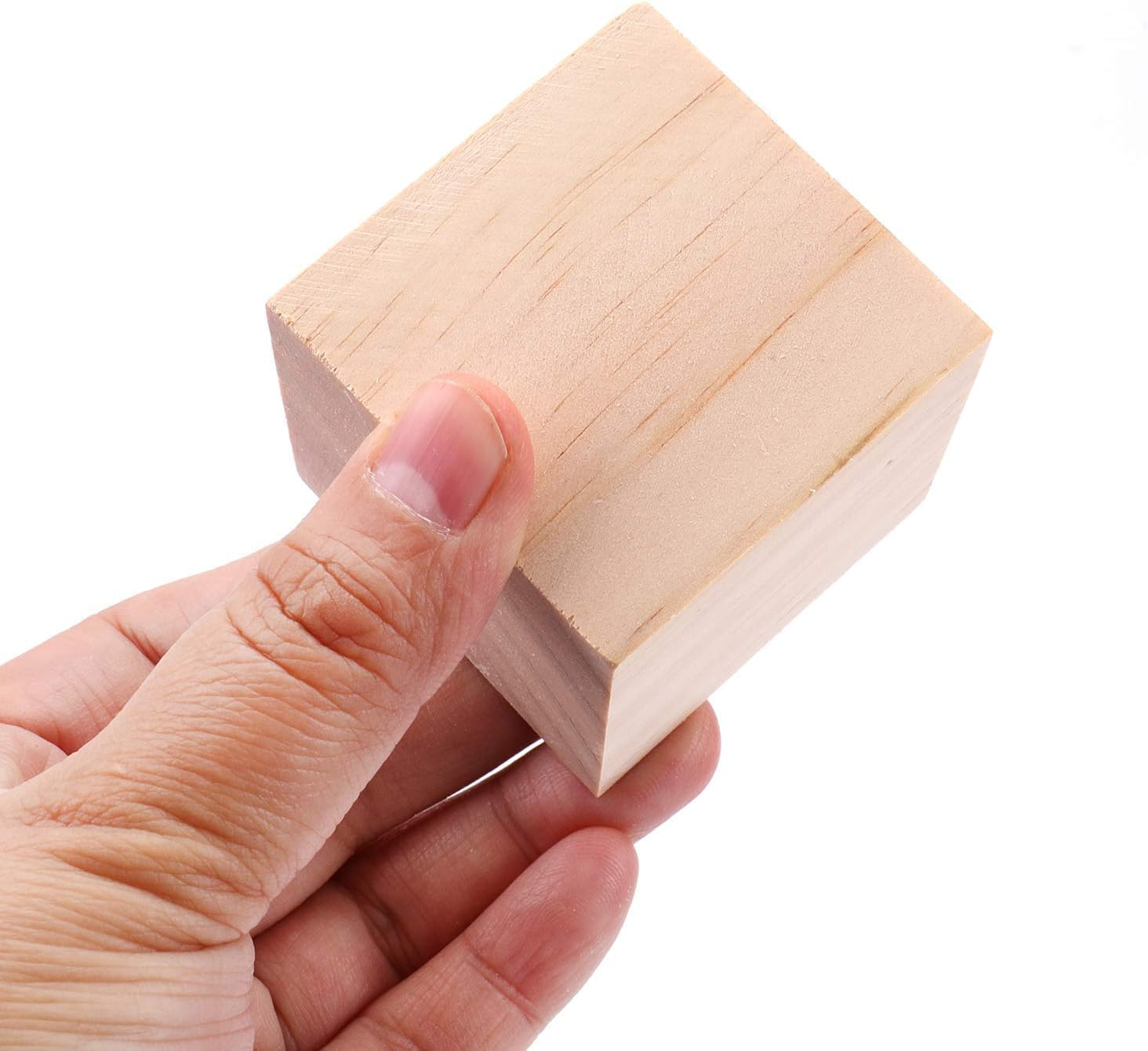 Miners2000 30 Pack 2 Inches Unfinished Wooden Cubes Wooden Blocks - Great for Crafts Making image number 1