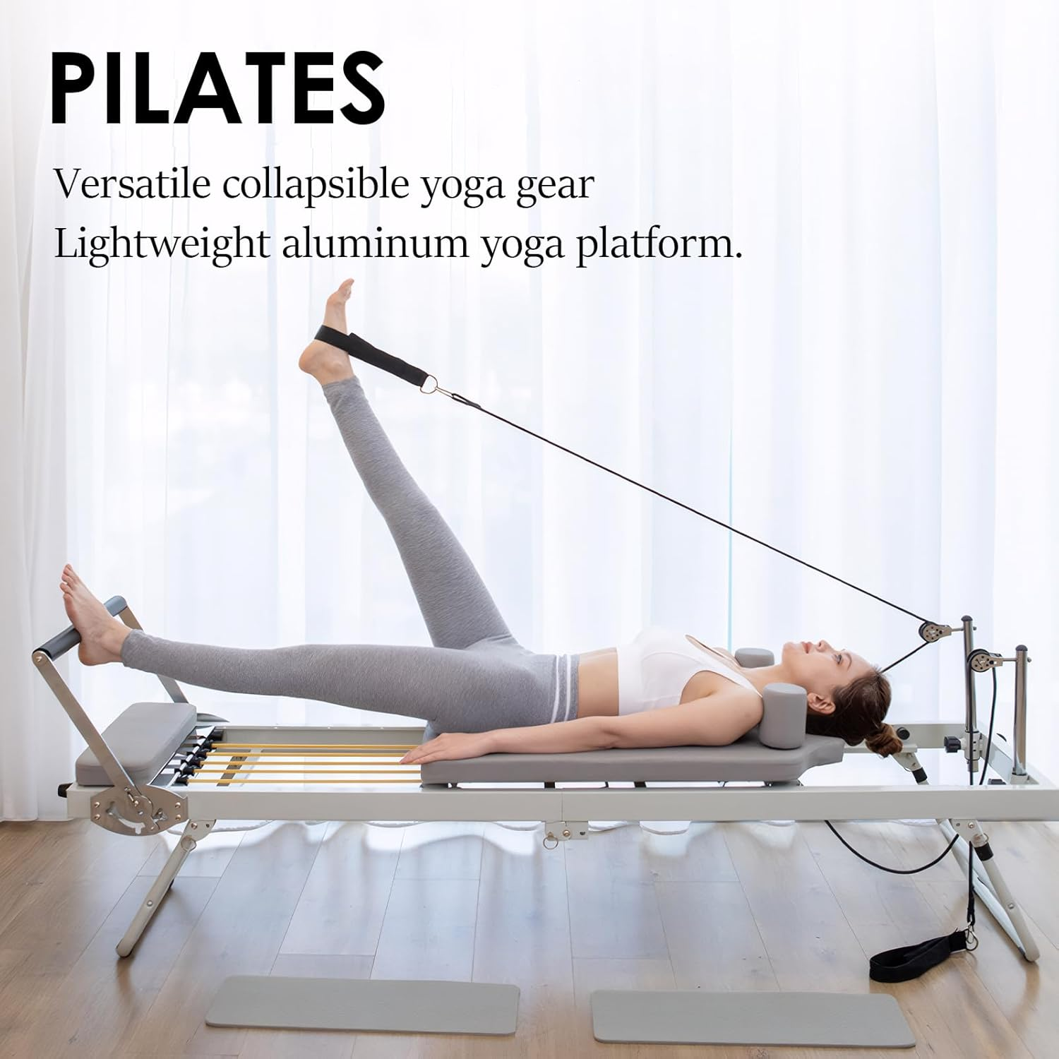 TTFP Reformer Pilates Machine, Pilates Reformer Board, Exercise and Fitness Equipment image number 6