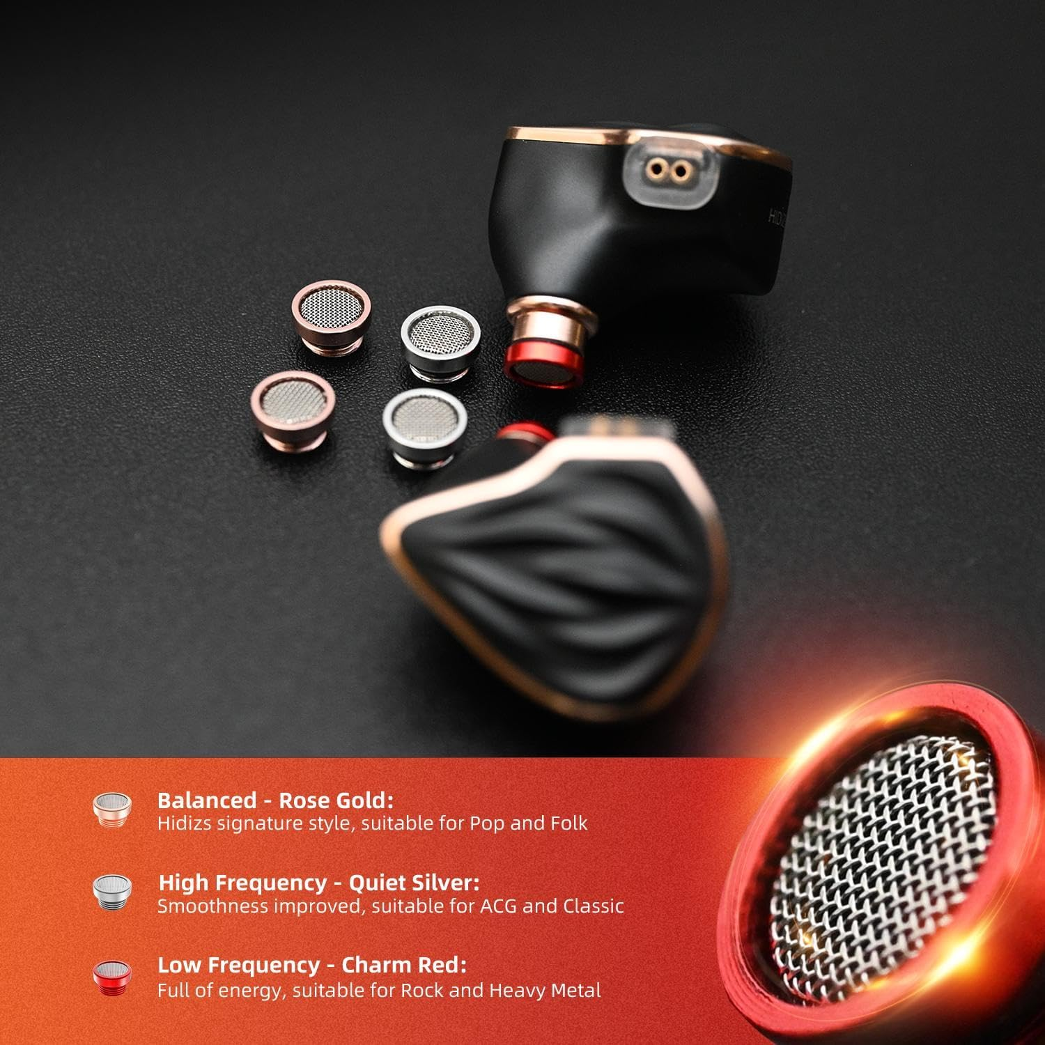 Hidizs MS3 Hifi IEM Earbuds - Dual Magnetic Circuits & Dual Cavities in Ear Monitor, 4BA 1DD, Detachable 0.78Mm 2 Pin Cable for DJ Audiophiles, Musicians image number 1