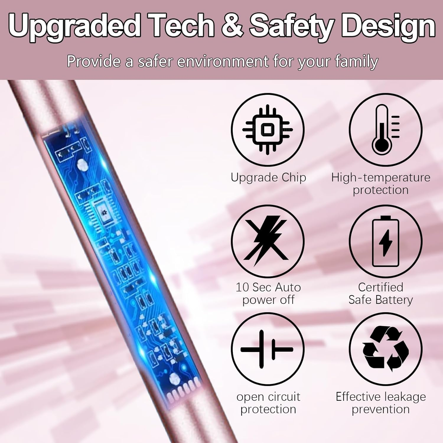 Electric Candle Lighter: USB Rechargeable Windproof Flameless with 360&deg; Flexible Neck & LED Power Display Long Lighter for Women Men as Birthday Gifts, Rose Gold - Rose Gold image number 6