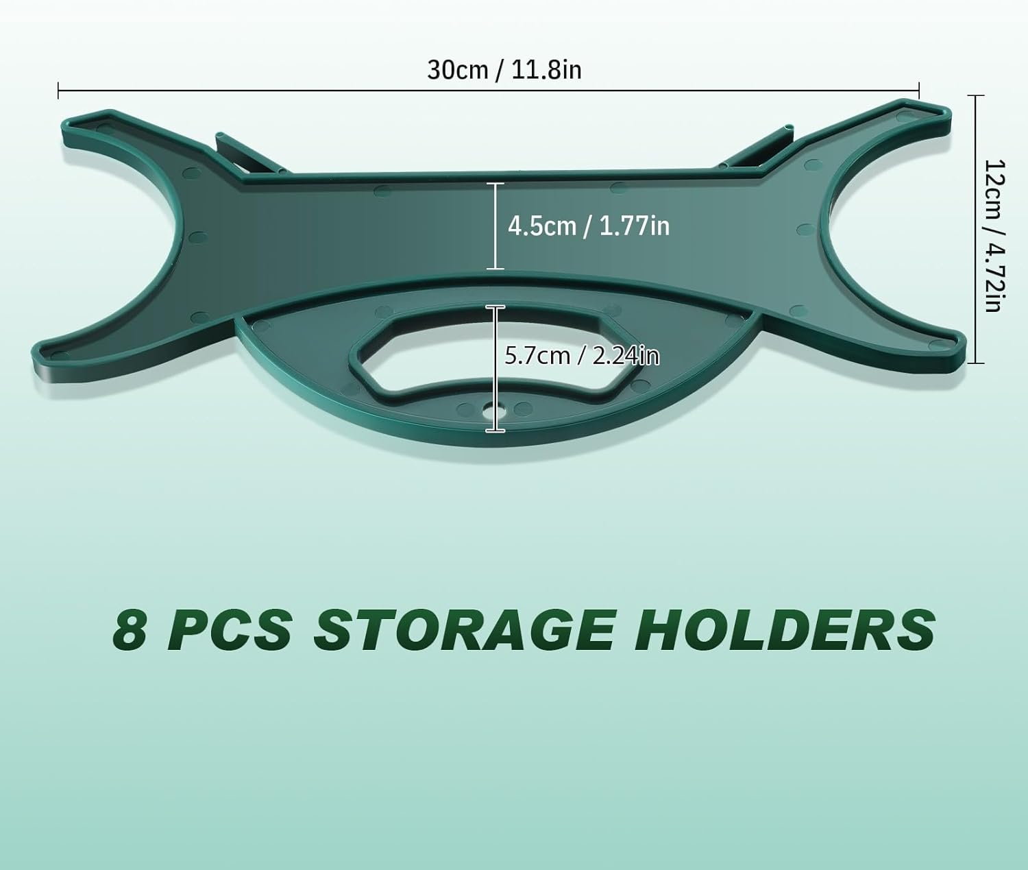 All Purpose Light and Cord Wind up Reel Extension Cord Storage Organizer Holder Christmas Light Organizer Wrap Wind up Value Pack for Wire Hose Storage(Atrovirens,8 Pieces)