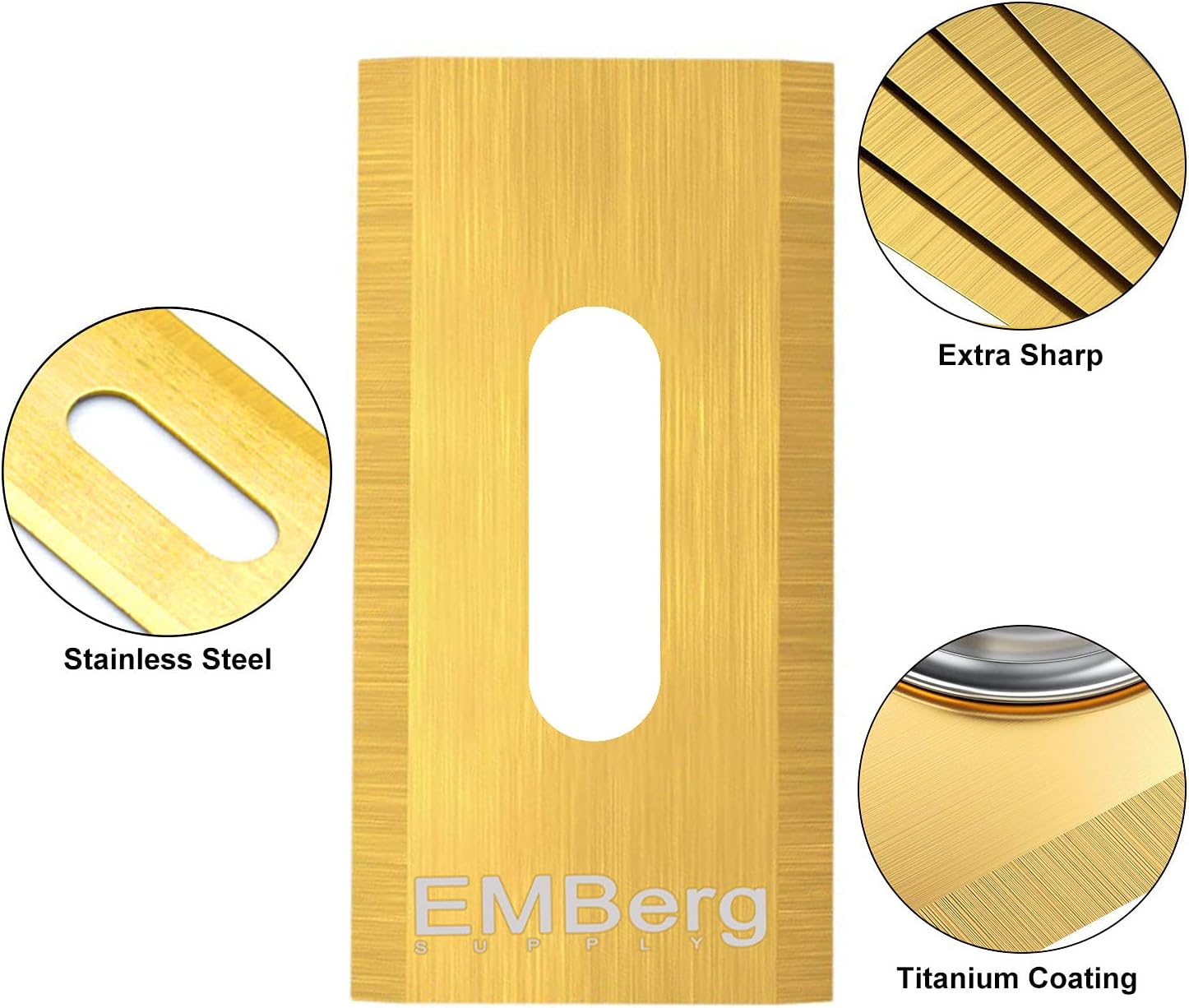Emberg Endurance Blades (18 Pack) for Husqvarna Automower Gardena Mcculloch Robotic Lawnmower Mowing Lawn Mower Robo Robot Accessories Replacement Blade for 315 430 435 450 Others. (Titanium Coated) image number 4