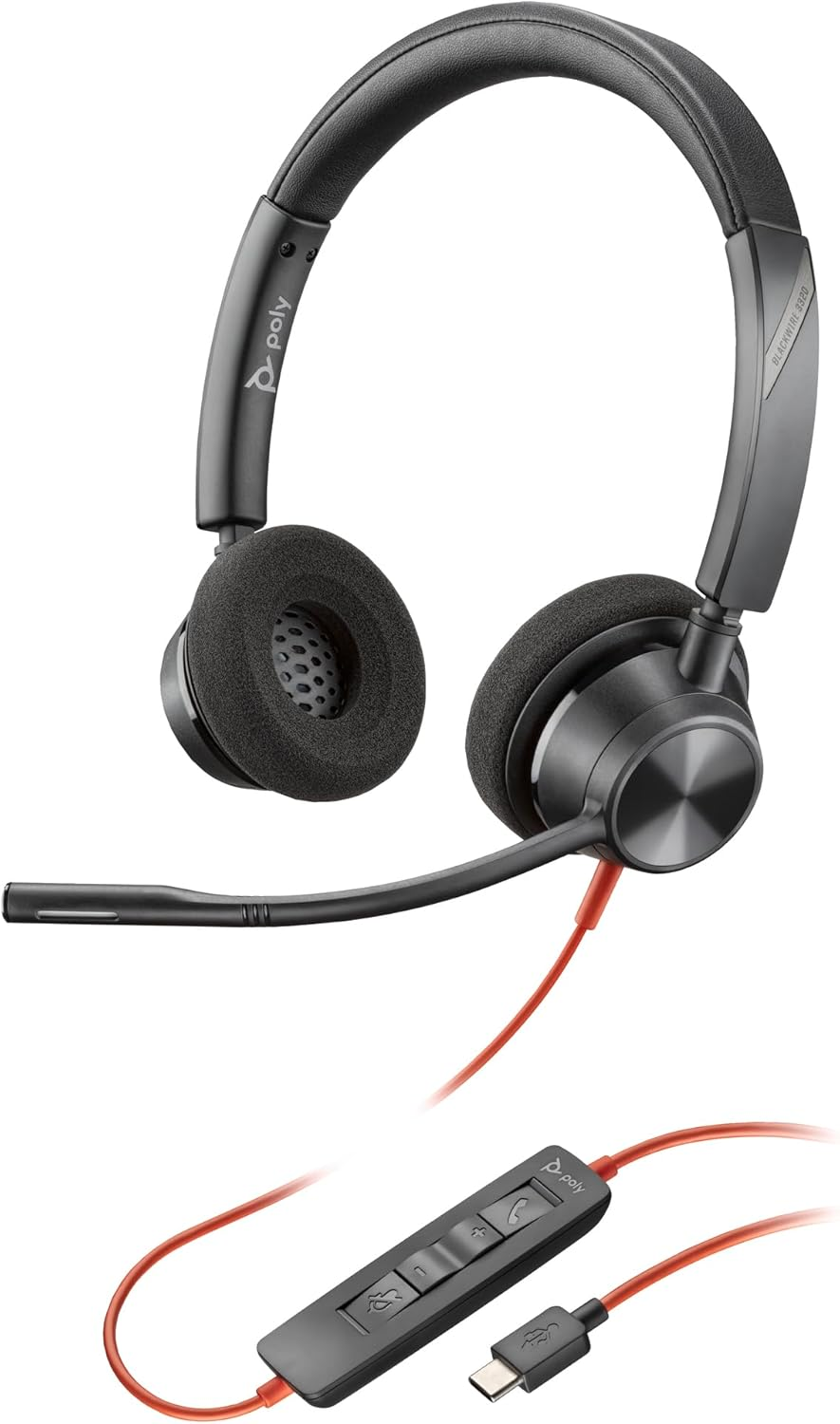 Poly Headphones BW 3320 Black