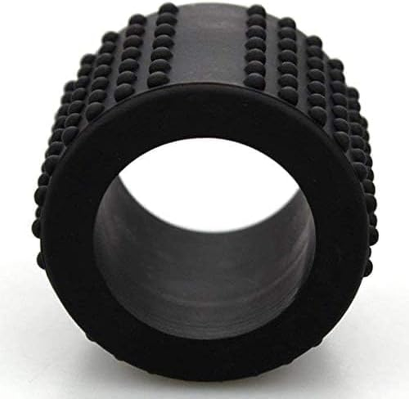 Black Food-Grade Silicone Tattoo Grip Cover - Dia 25X30Mm Professional Pen Sleeve | Non-Slip Grip Accessories for Tattoo Artists,Machine Parts, Professional Supplies (3.7X3Cm) image number 4