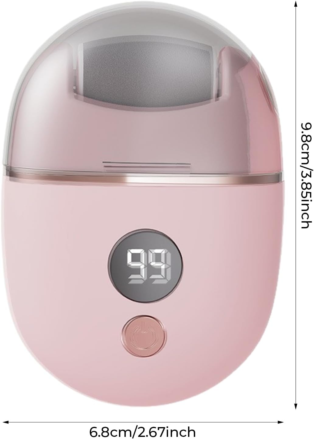 Electric Filer Shaver with 3 Heads - Electric Foot File, Shaver Combo Filer | Foot Callus Remover Grinder, Foot File Callus Remover, Grinder Rechargeable Professional Pedicure Tools for Men Women - White image number 4