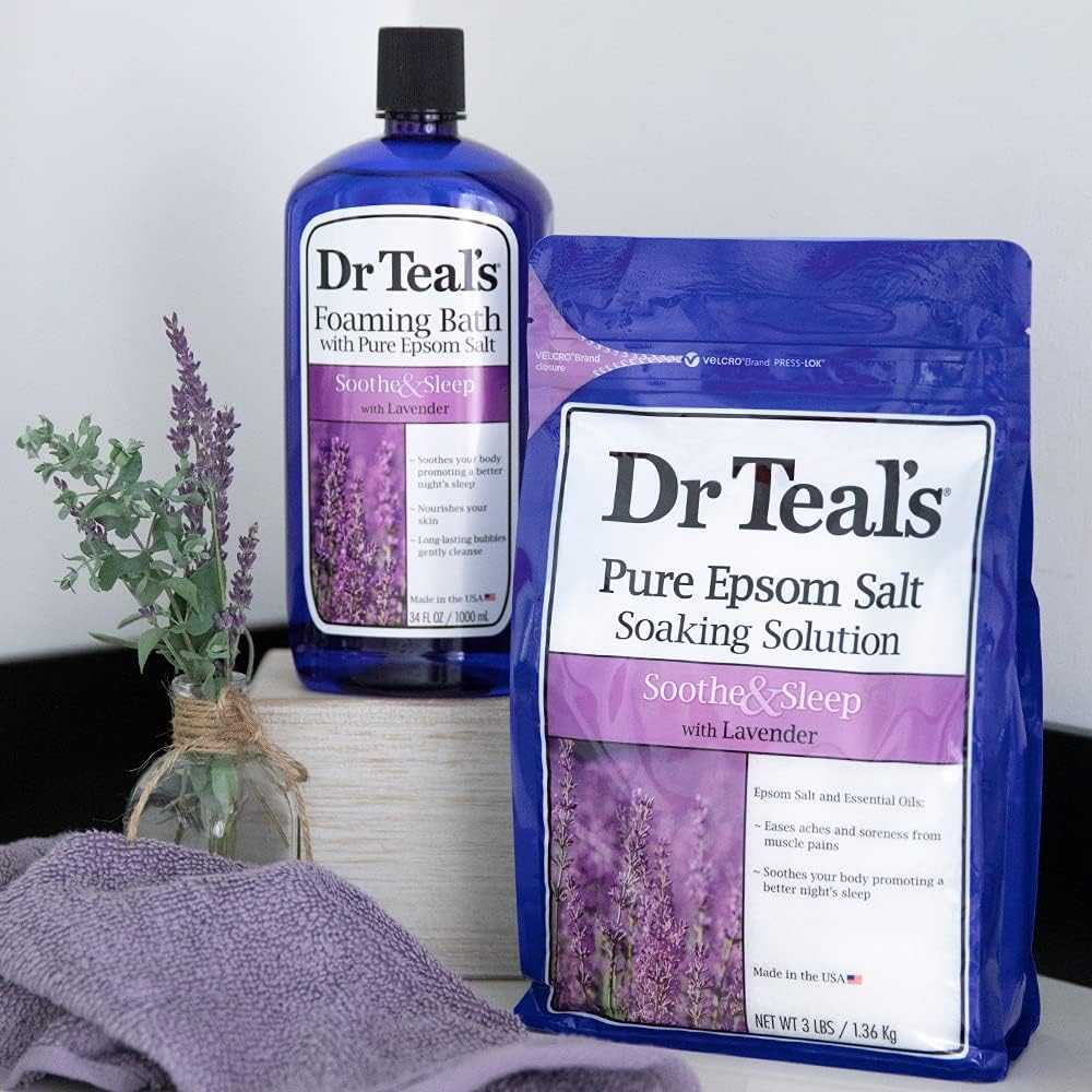 Dr Teal'S Pure Epsom Salt Foaming Bath with Lavender, 1 L image number 2