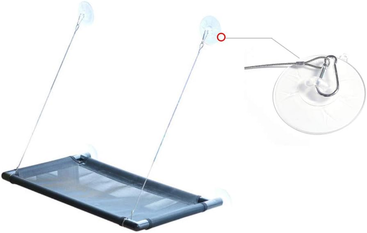 Zolyet Cat Window Hammock Suction Cups Cat Window Perch Suction Cups Replaceme of Suction Cups Transparent image number 4