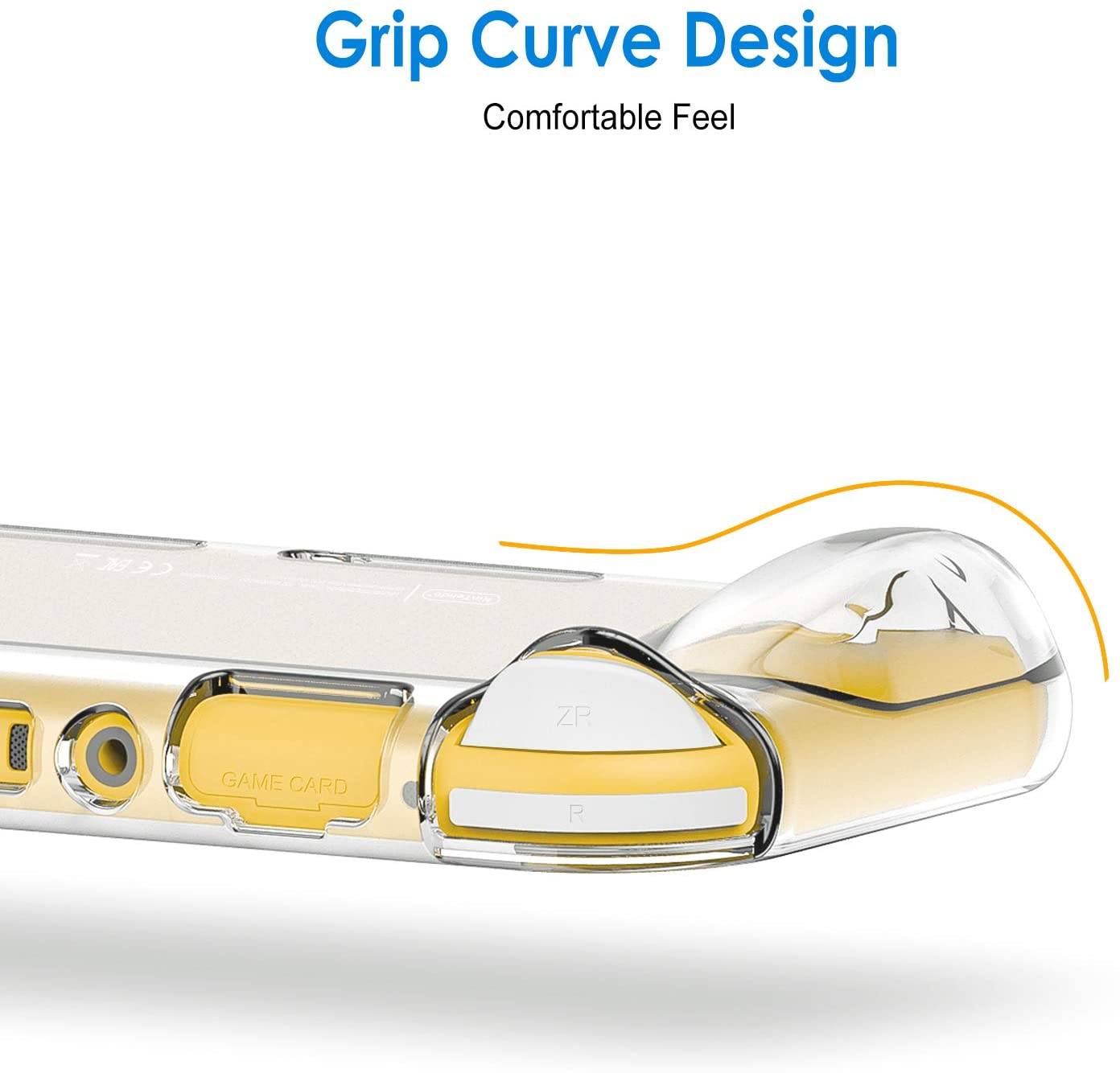 Jetech Protective Case for Nintendo Switch Lite 2019, Grip Cover with Shock-Absorption and Anti-Scratch Design (HD Clear) image number 5