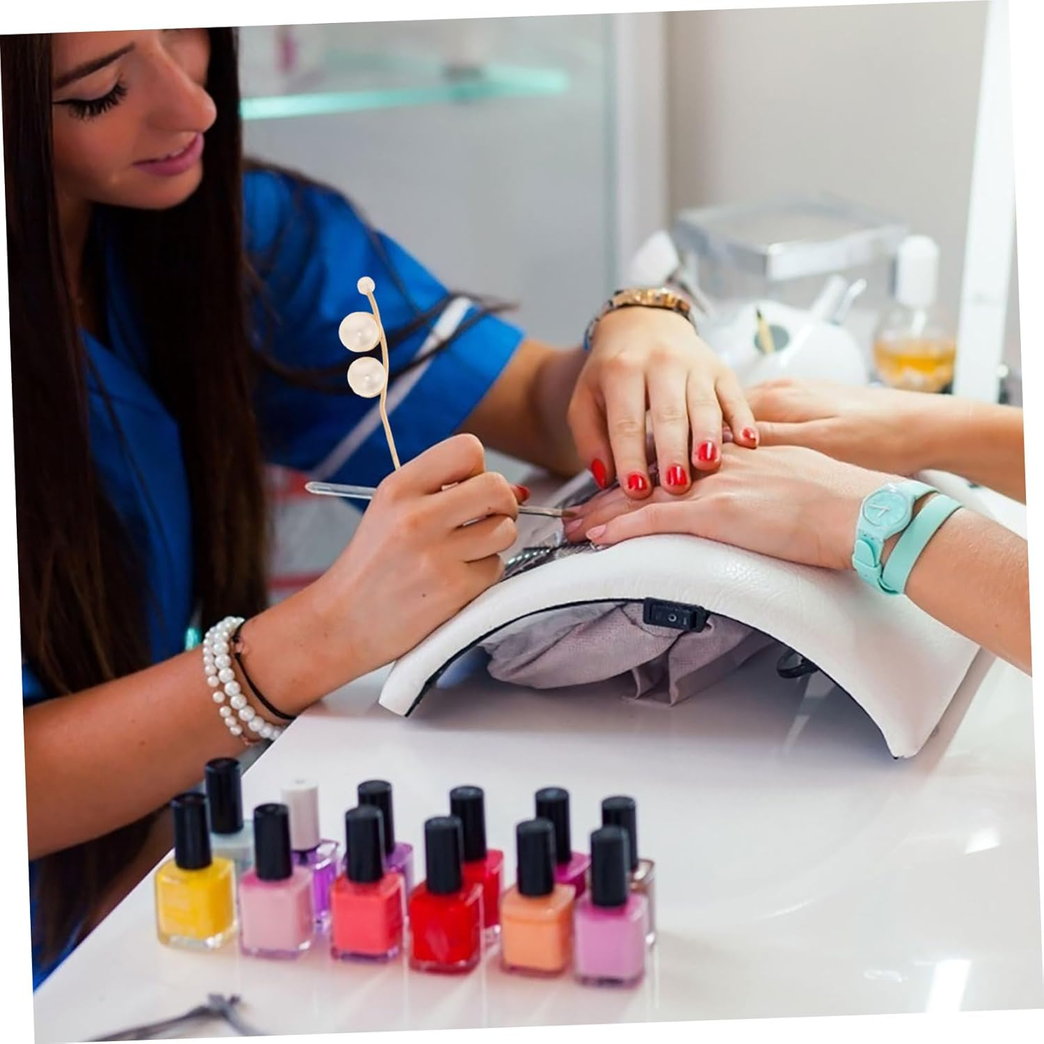 OATIPHO Nail Gel Stirring Rods Nail Art Mixing Spatula Spoon for Women Manicure Supplies image number 3