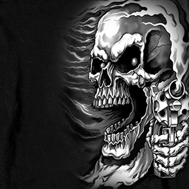 Hot Leathers Mens Motorcycle GMD2076 Men S Assassin Black Long Sleeve Shirt, Black, Xx-Large US image number 3