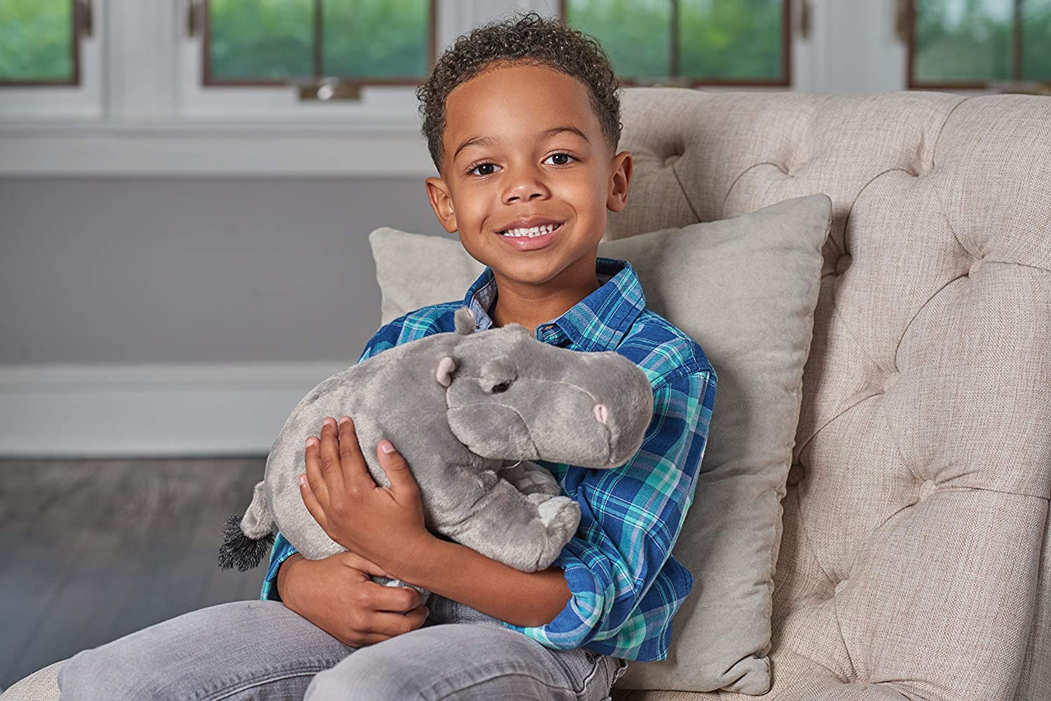 Wild Republic 16620 Hippo, Stuffed Animal, Plush Toy, Gifts for Kids, Cuddlekins, 12" image number 1