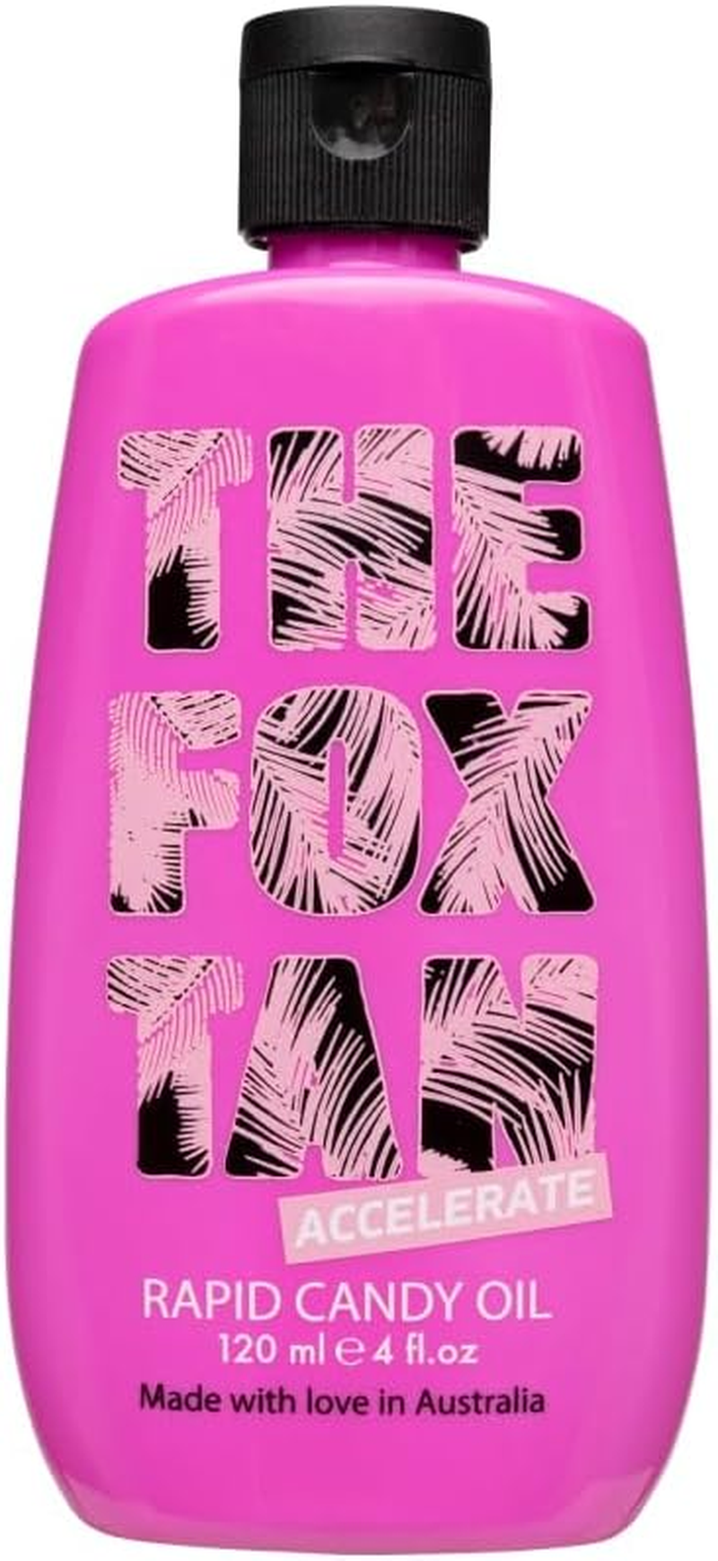 The Fox Tan Rapid Candy Oil, Accelerator Tanning Oil for Deeper & Darker Long-Lasting Tans, Creates Flawless Tan Skin, Vegan & Cruelty Free, 120Ml