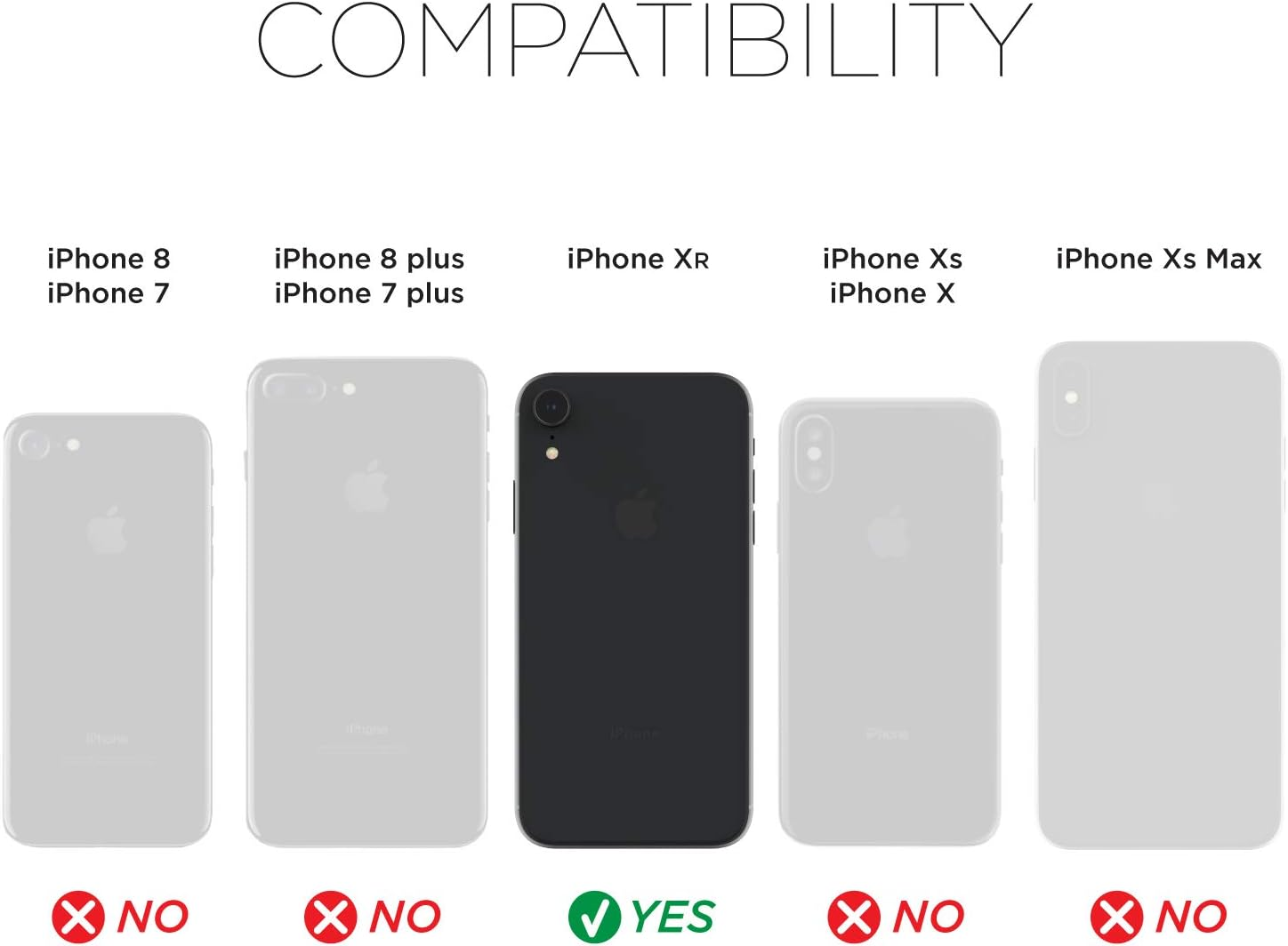 X-Doria Defense Lux Series, Iphone XR Case - Military Grade Drop Tested, Anodized Aluminum, TPU, and Polycarbonate Protective Case for Apple Iphone 6 XR, 6.1" Inch LCD Screen (Dark Glitter) - Black image number 2