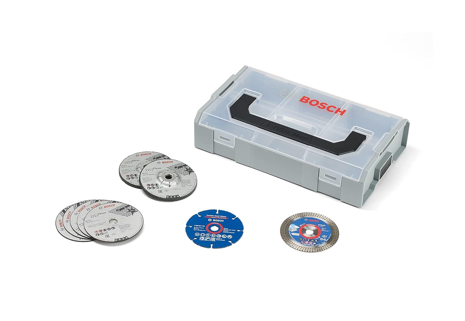 Bosch Professional 9-Piece 76 Mm Disc Set in Mini L-Boxx (For GWS-12V, Diameter 76 Mm, Accessories Angle Grinder) image number 3