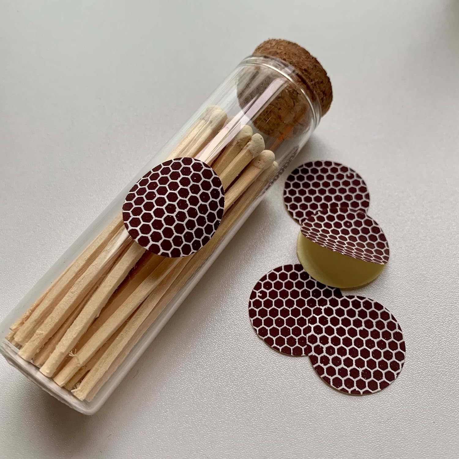 Match Striker Paper with Self-Adhesive Honeycomb Pattern 1 Inch Circle 20 PCS (25Mm Circle) image number 4