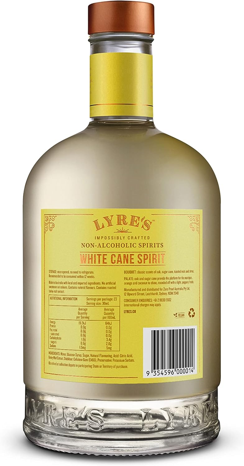 Lyre'S White Cane Non-Alcoholic Spirit - White Rum Style | Award Winning | 700Ml image number 6