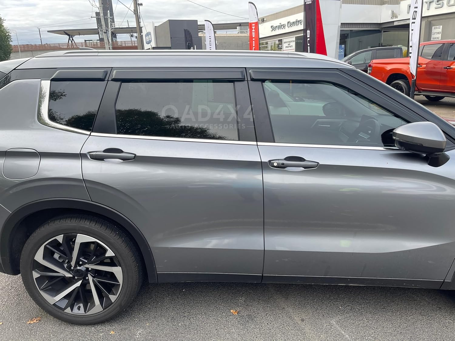 OAD4X4 Weathershields Compatible with Mitsubishi Outlander ZM Series 2021-Onwards, Weather Shields Window Visors Wind Deflectors Sun Rain Guard 6PCS Set image number 3