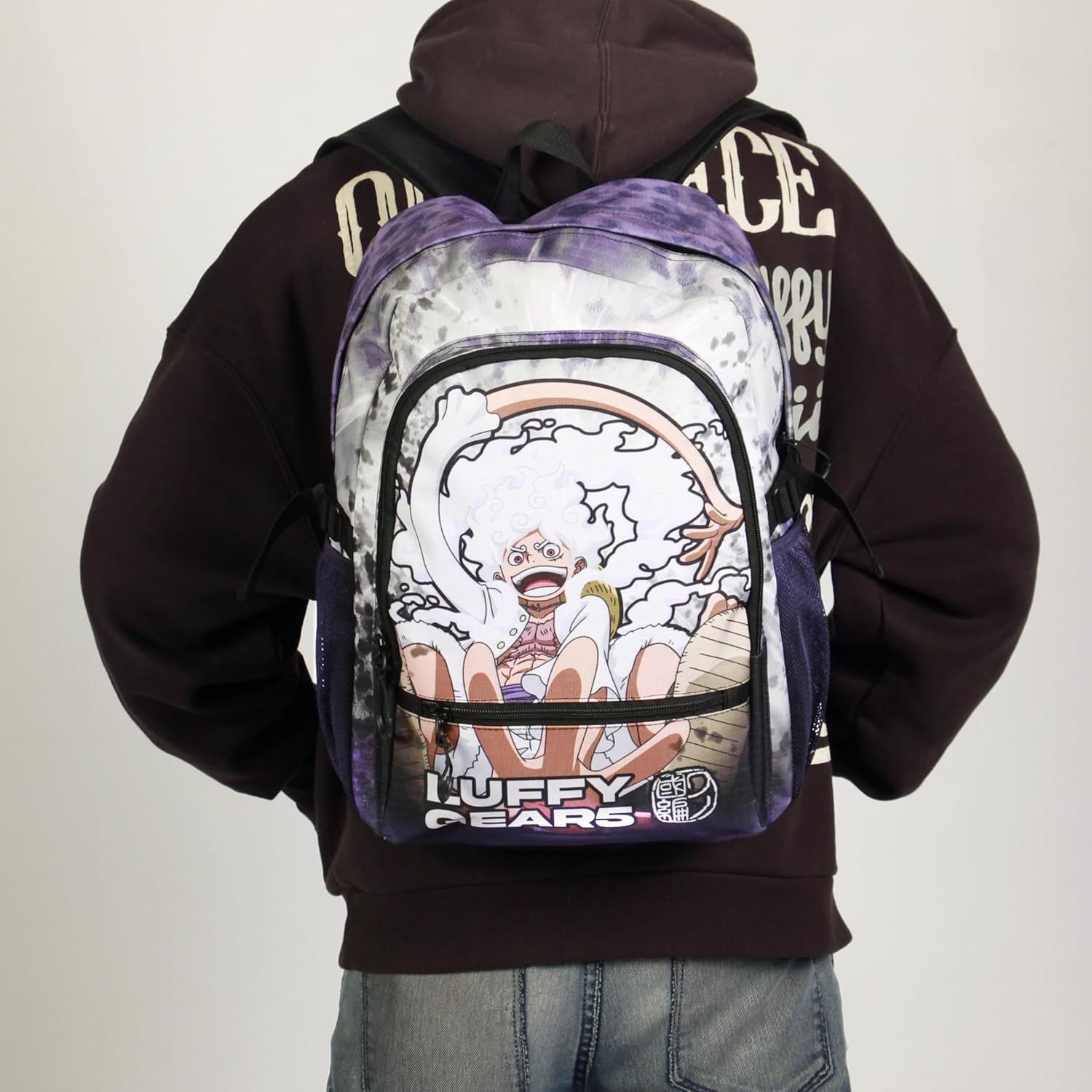 One Piece Luffy Gear 5-FAN Fight Backpack 2.2, Purple, 31 X 44 Cm, Capacity 24 L, Purple One Piece, Einheitsgr&ouml;&szlig;e, Fan Fight Backpack 2.2 image number 5