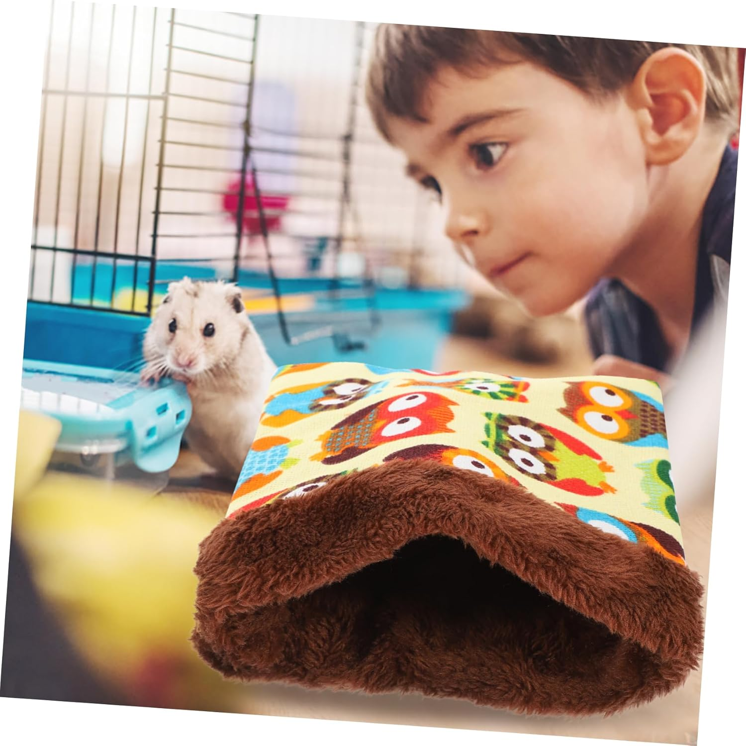 2 X Sleeping Bag for Guinea Pigs Made of Warm Material for Rats Hedgehogs and Other Small Pets for Sleeping and Hiding Small Animal Bed for and Comfort image number 3