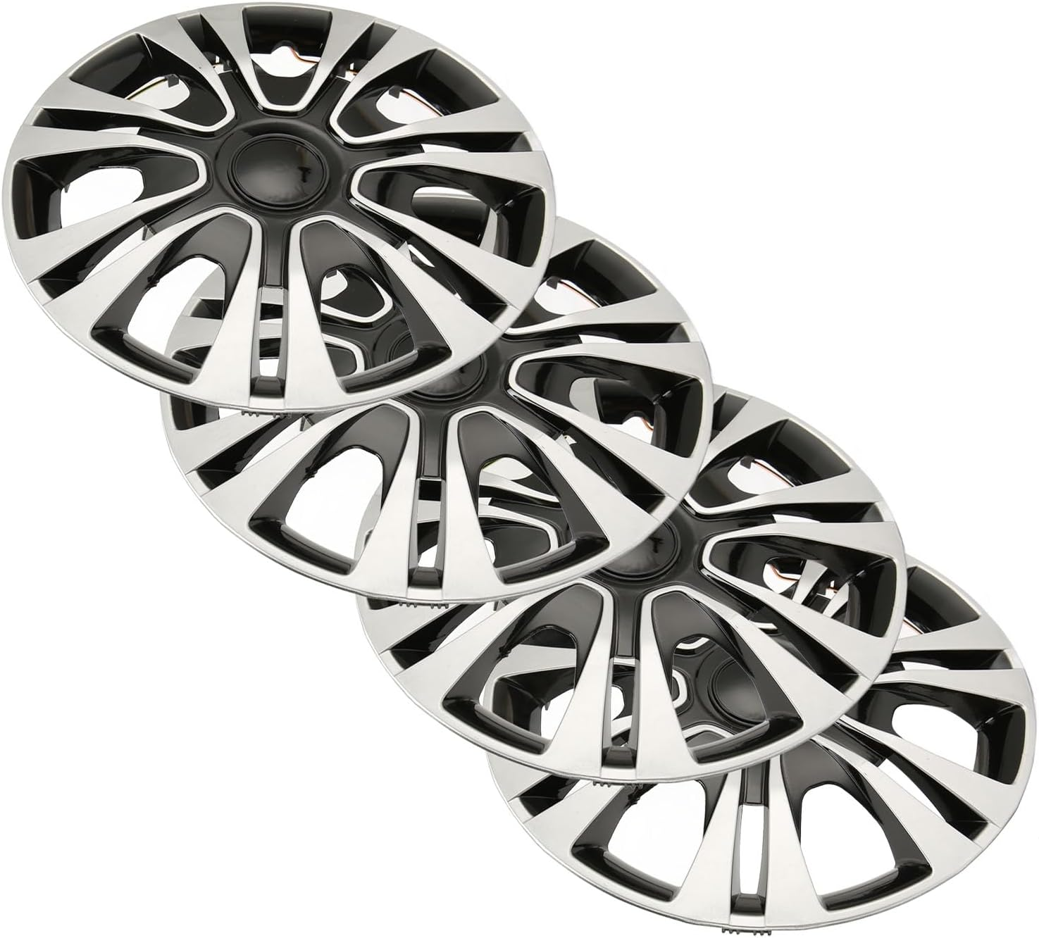 Wheel Hub Cap, Stylish Snap on 4PCS 15In Wheel Rim Protector For