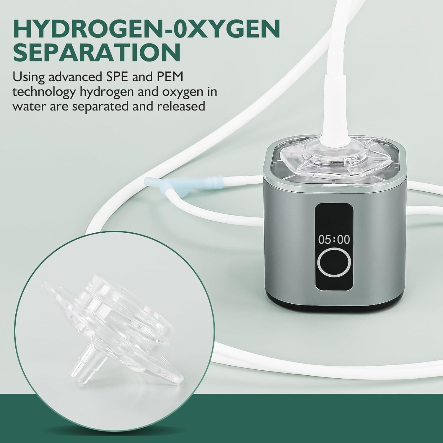 Hydrogen Water Bottle,Portable Hydrogen Water Bottle Generator with SPE and PEM Technology,Sport Water Bottle,Smart Water Bottle,Office,Travel&Gifts (Generation III) image number 4