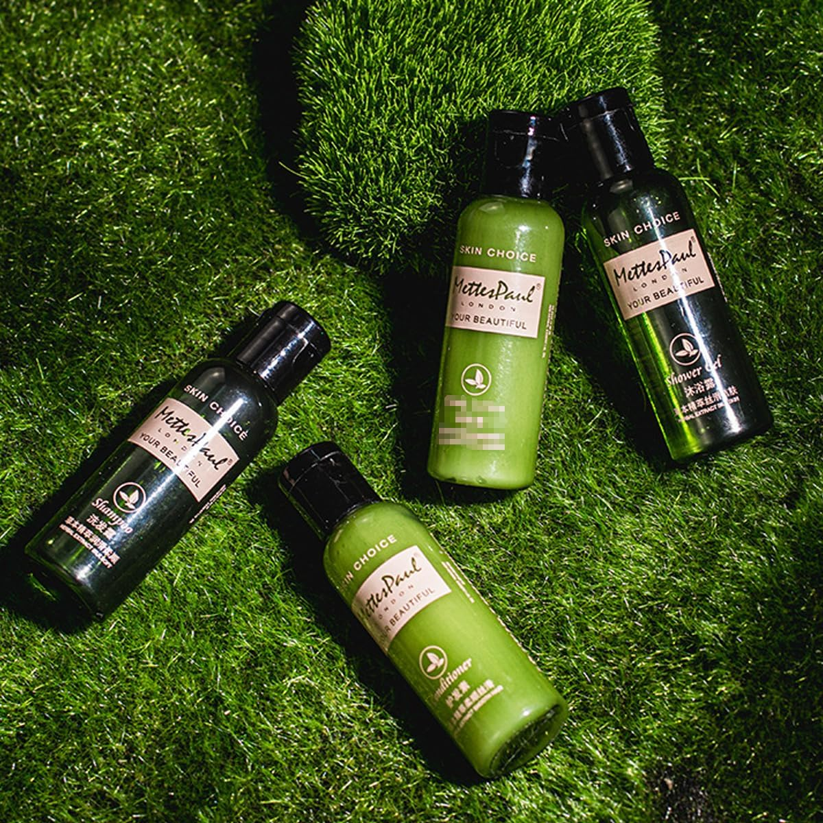 AIMALL 20Pcs 5-Star Hotel Disposable Bath Set - Shampoo, Shower Gel and Conditioner for B&B and Hotel | 2.5Cm X 8.7Cm Bottle image number 2