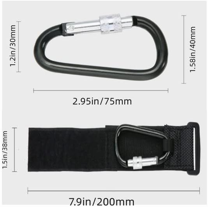 2PCS Universal Hooks Clips for Hanging Bags and Shopping,Convenient Hooks Accessories Perfect for Diaper Bags, Backpack,Shopping Bags,Purse