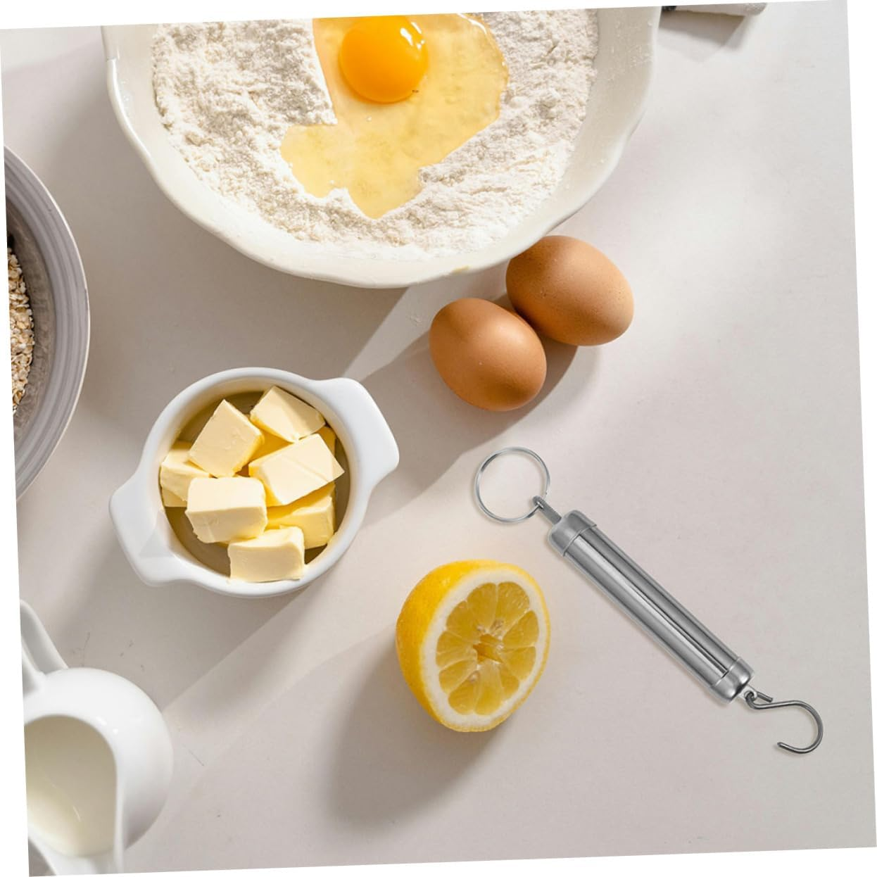 SHOWERORO 3Pcs Compact Manual Spring Weighing Scales Portable Mechanical Luggage Scale for Grocery Shopping Travel Household Use High Accuracy Design image number 3