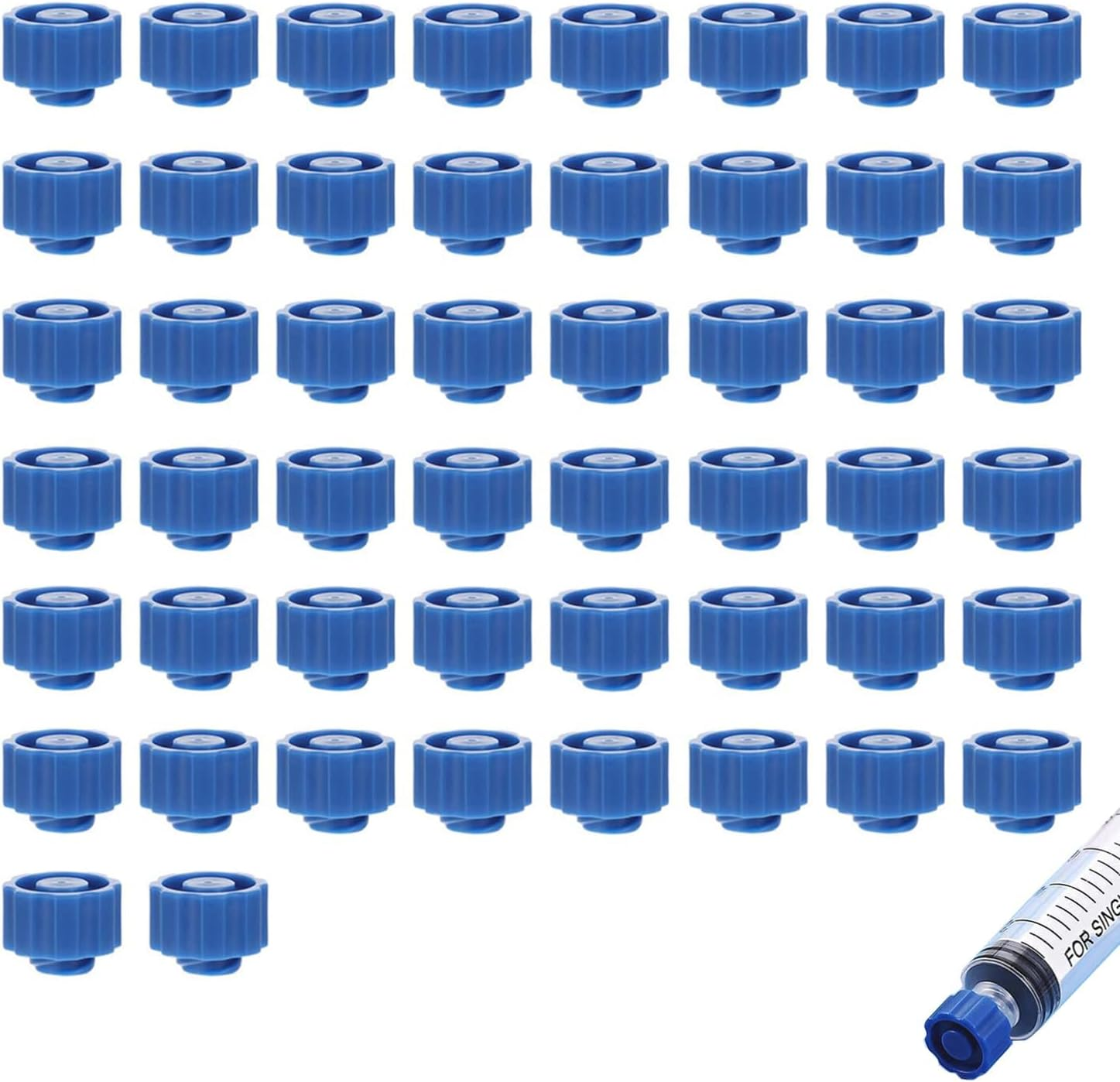 Plug Luer Lock Cap Tip Caps for End Cap, 50Pcs Dispensing Plug Adapter Dispensing Tip Cap,Dispensing Plug Adapter End Cap End Cap Dispensing Cap,Plug Adapter Connector Cap Dispensing Cap End Cap,White