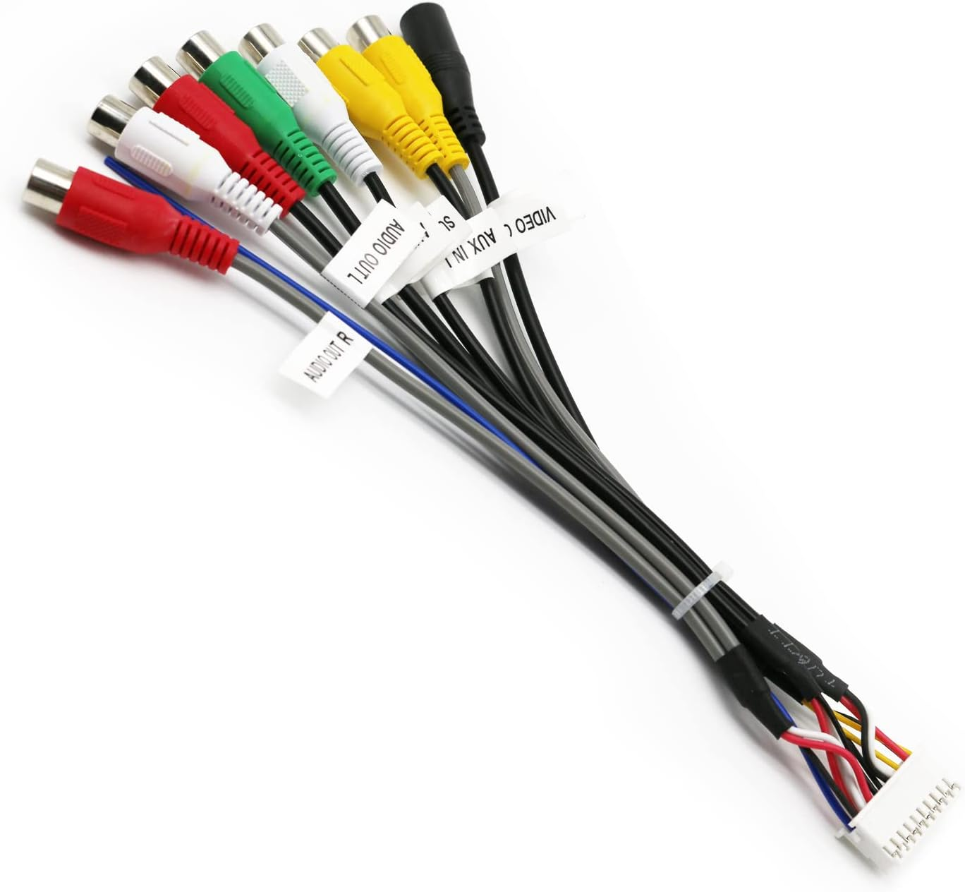 20 Pin Car RCA Harness Adapter Plugs for Most Android Car Stereo Radio GPS Head Unit image number 4