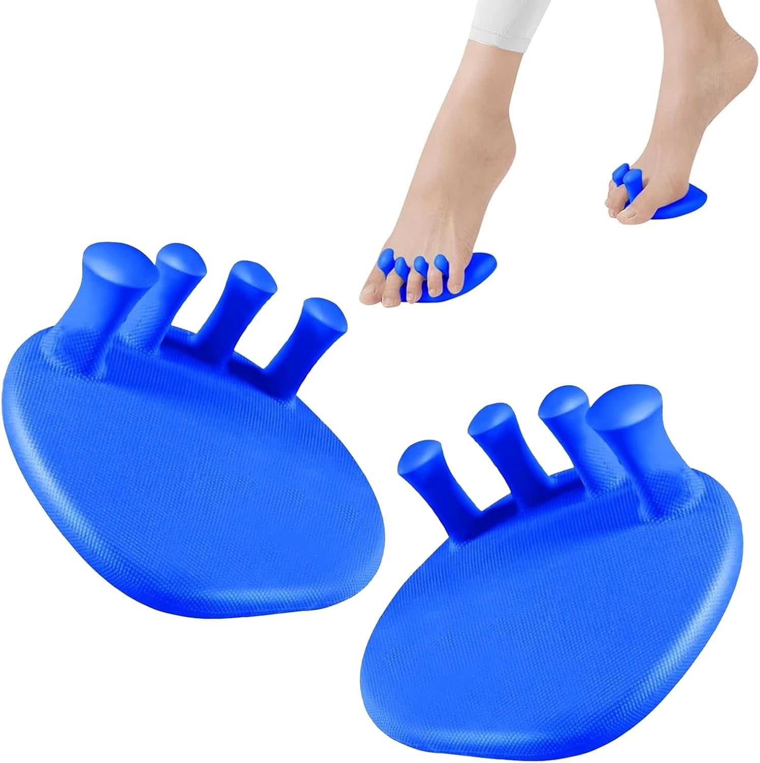 1 Pair Foot Arch Trainer, Portable Arch Support Strengthener with Toe Separators for Flat Feet & Plantar Fasciitis Relief - Bunion Corrector, Multifunctional Leg Exerciser for Home & Gym (Pink)