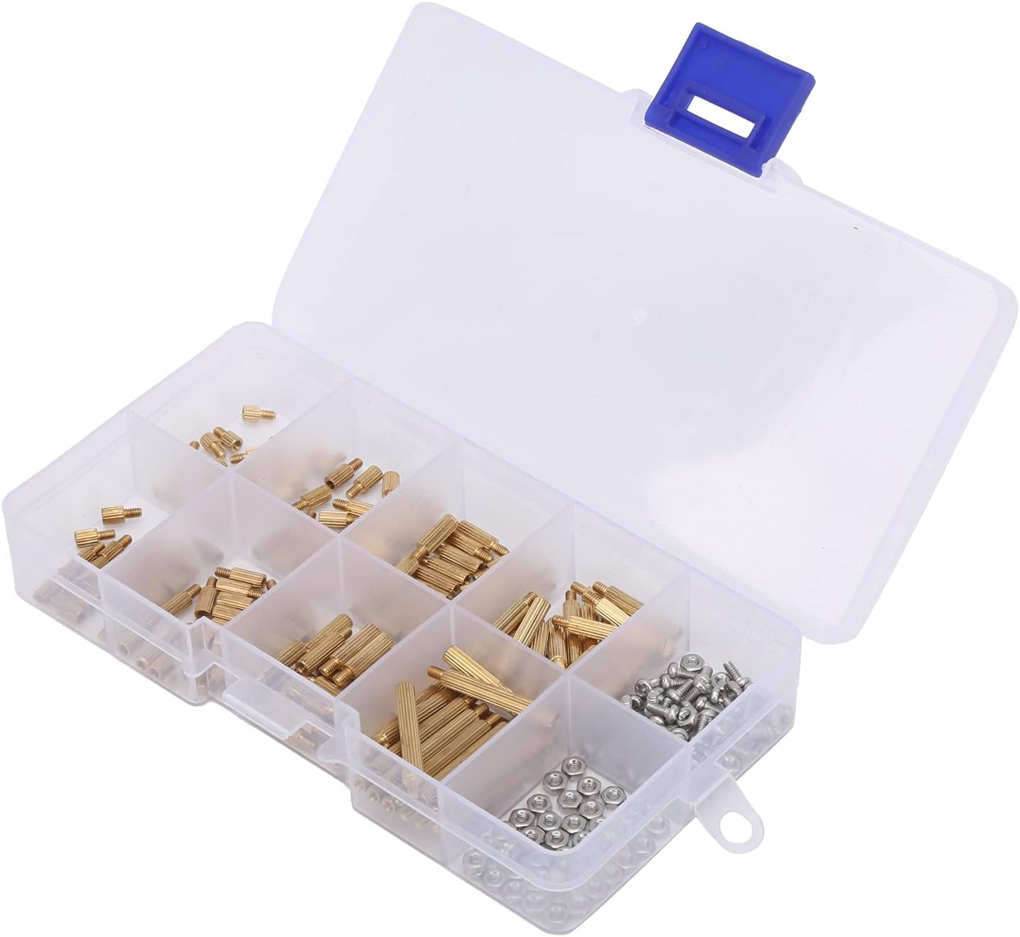 260Pcs M2 Standoff Spacer Kit, Brass Standoff Screw Nut Threaded Industrial Supplies image number 5