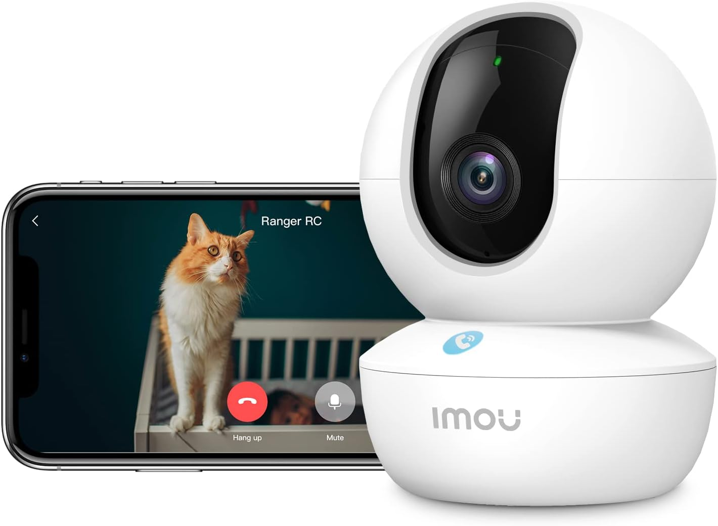 Imou 2K Wifi Security Camera Indoor with AI Human/Sound/Motion Detection, 360&deg; Baby Monitor Pet Camera with One-Touch Call, Smart IR Night Vision, Siren, Smart Tracking, 2-Way Talk, Works with Alexa