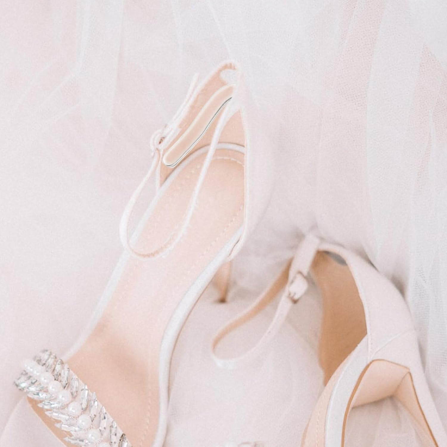 Homoyoyo 16PCS Slingback Heel Grips Heel Grippers for Shoes Women, Transparent Silicone Shoe Strap Grip for Slingbacks, Women'S Footwear image number 5