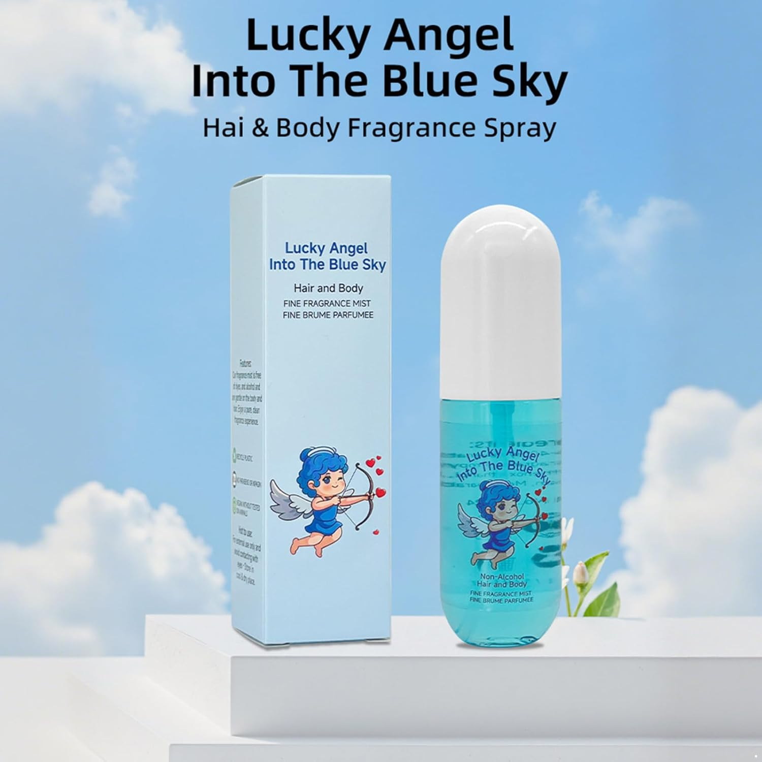 Long Lasting Fragrance Mist for Women Alcohol Free Perfume Body Spray with Floral Notes Blue One Size image number 3