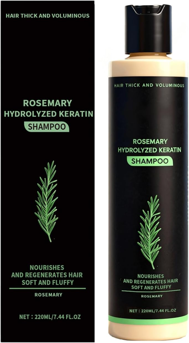 Rosemary Keratin Volumising Shampoo &ndash; Styling Support Cleanser for Fuller-Looking Hair &ndash; Fresh Scent Daily Hair Wash (1Pcs)