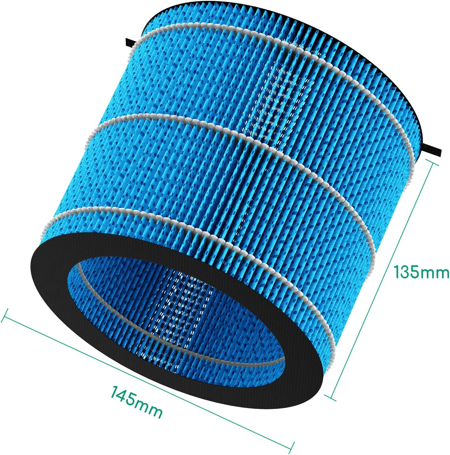 Afloia Humidifier Wicking Filter, Wet Curtain,For MIROPRO KIOR PRO, Match ASIN: B09NDG6NVR,B09NDFSZLC Replacement Filer image number 2