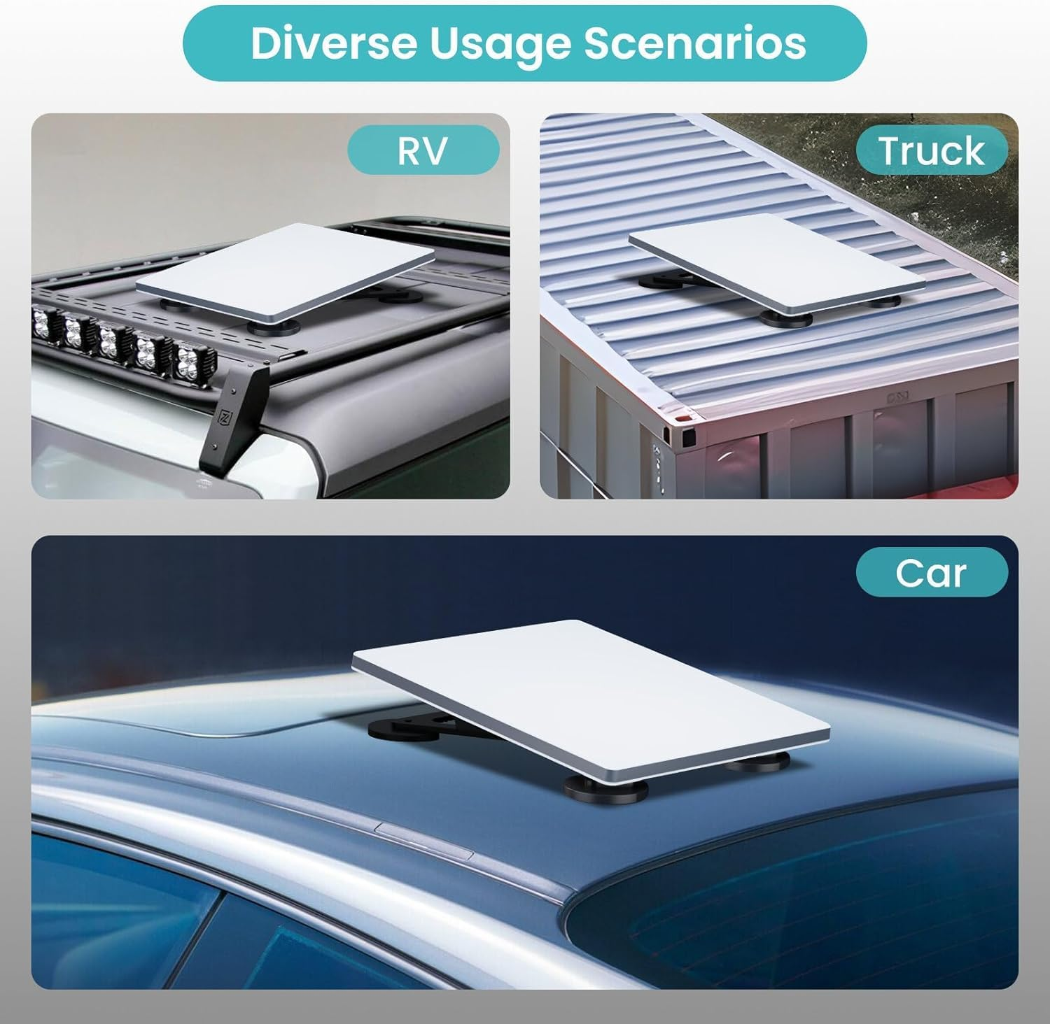 Starlink Mini Mount - Magnetic Starlink Mini Car Roof Mount for Car Mini Starlink Accessories Magnet Suction for Cars, Rvs, Boats and Metal Surface (Magnet Suction Mount) image number 4