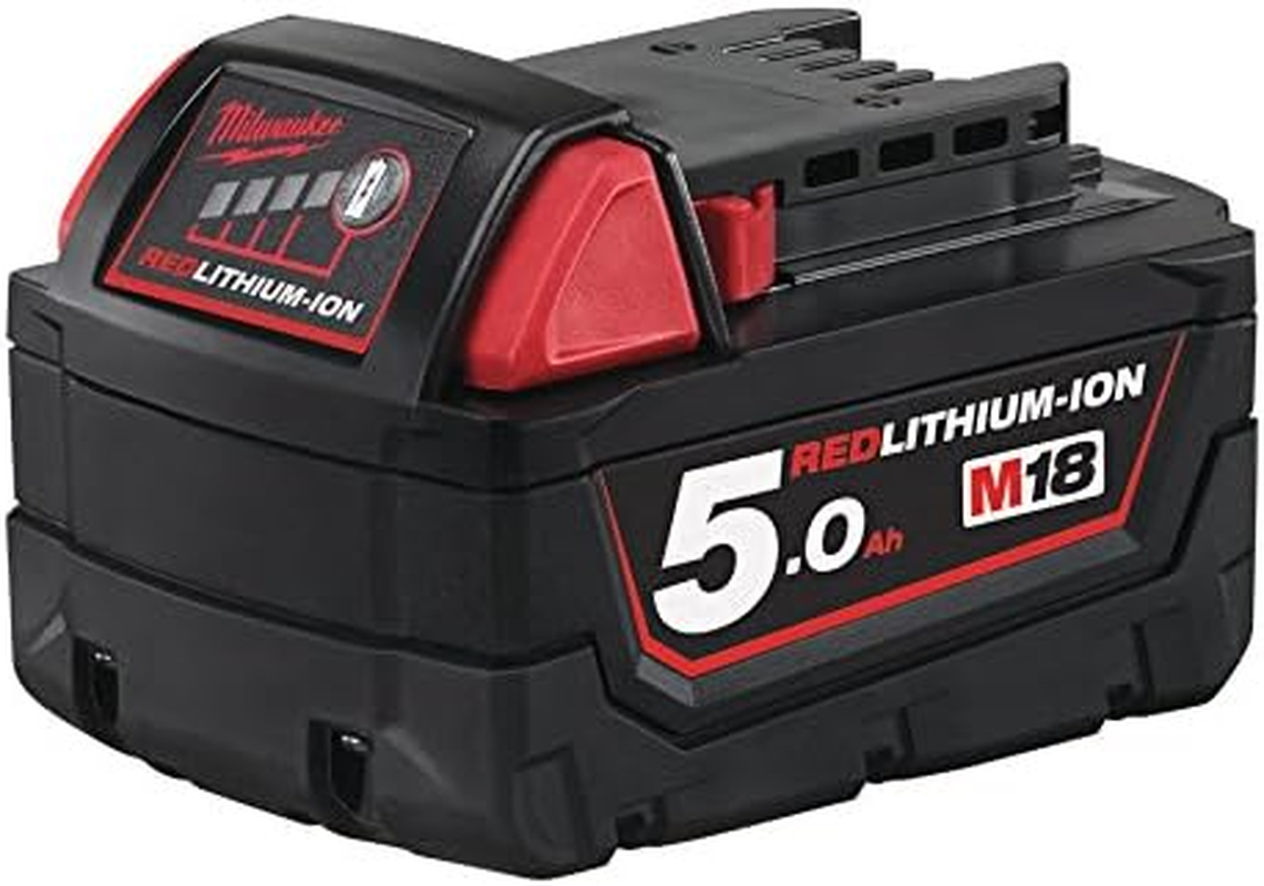 Milwaukee M18B5 M18 5.0Ah Red Lithium-Ion Battery