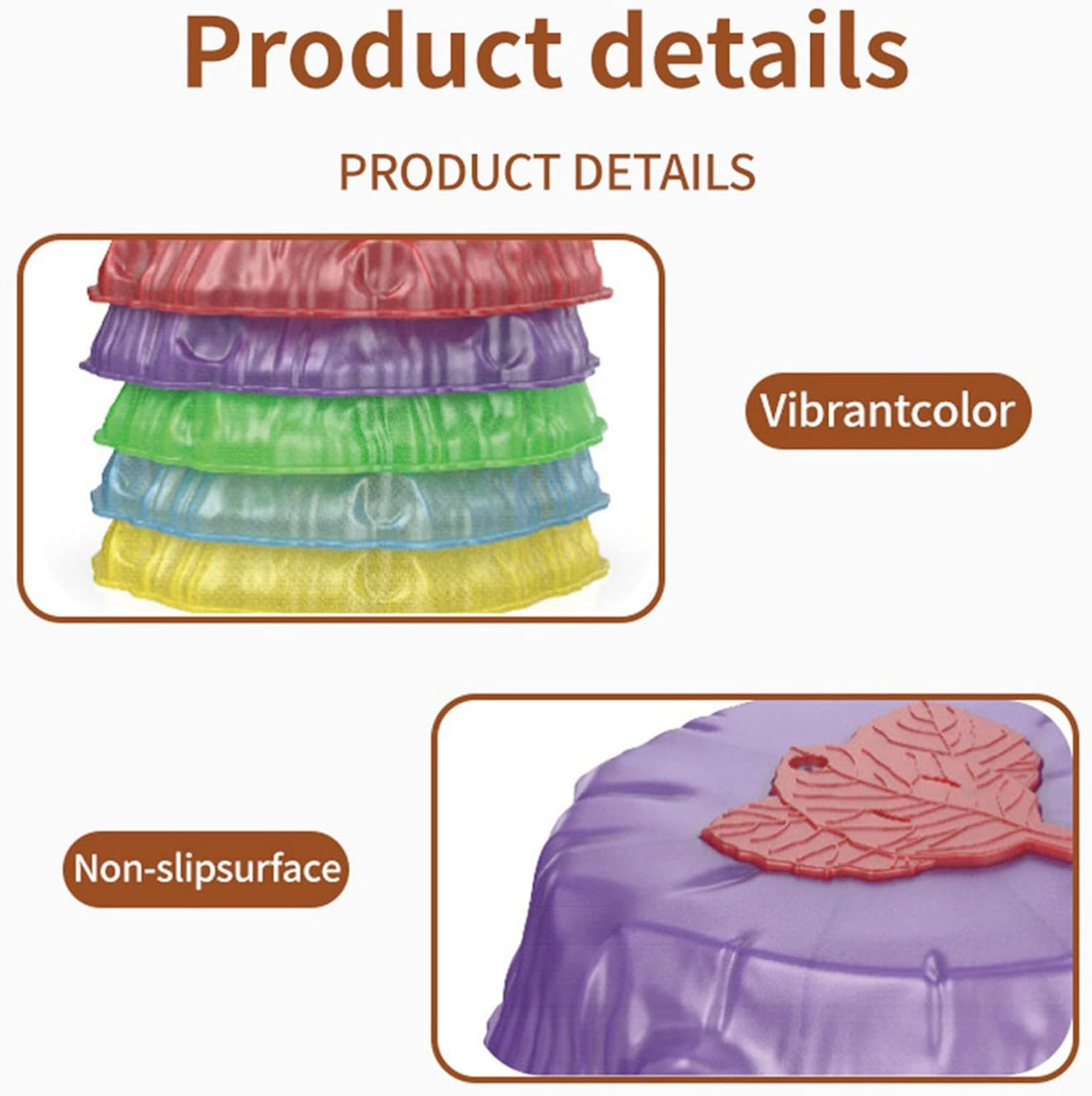 Light up Stepping Stones for Kids, Light up Musical Stepping Stones, Light up Stepping Stones for Toddlers, Light up Musical Stepping Stones for Kids, Non-Slip Balance Stepping Stones Kids (6Pcs) image number 6