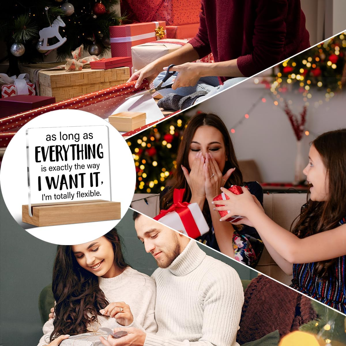 Funny Office Gift Humor Gifts for Coworker Colleague Leader Boss Office Clear Desk Decorative Sign Acrylic Sign with Wooden Stand for Desk Table Shelf image number 4