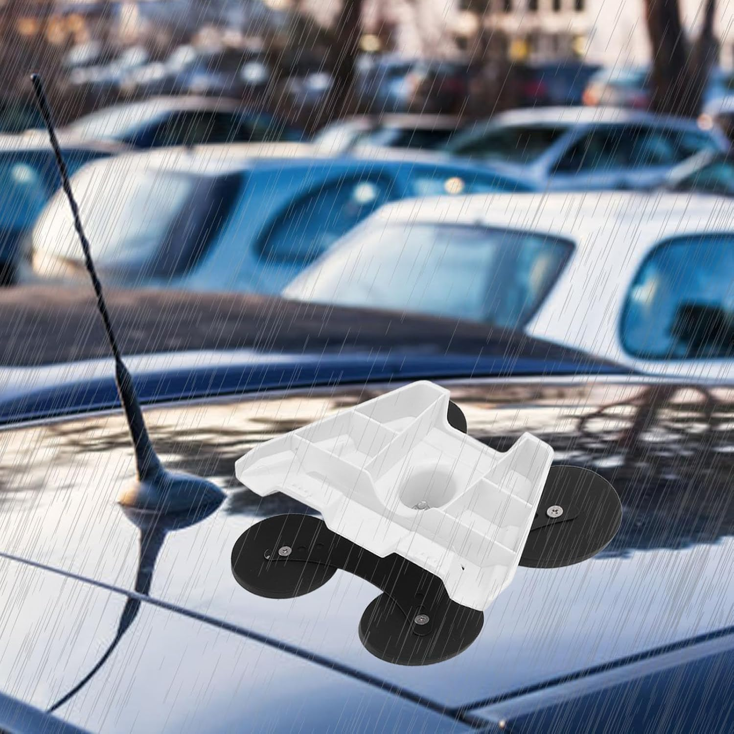 Magnetic Mount for Mini, 400 Lbs Mini Magnetic Roof Mounting Kit, RV, Yacht and Car Roof Mount, 4 Magnetic Bases, Mini Mounting Kit with Pipe Adapter image number 2