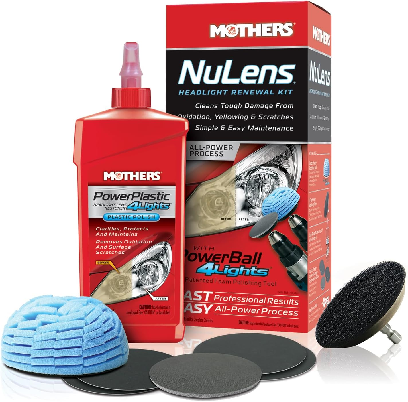 Mothers Nulens Headlight Renewal Kit - 236Ml